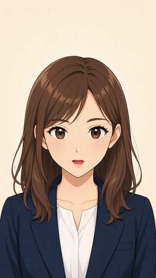 不動産賃貸仲介の回答動画。イラストのキャラクターが話している画面。